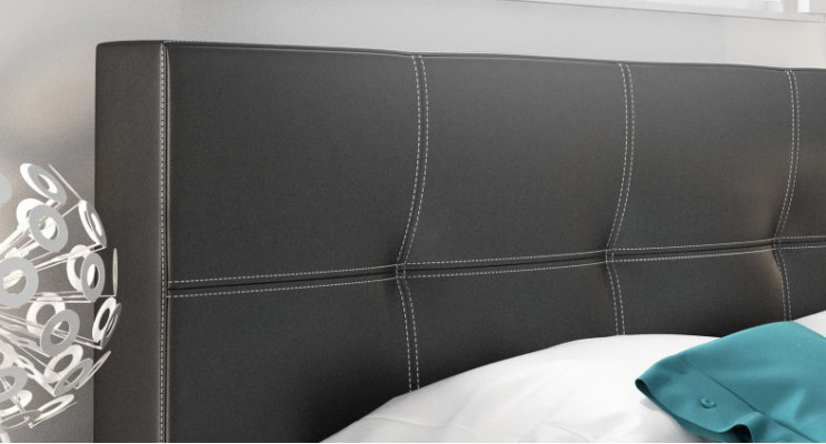 Cadre de lit Design Lit Double Hôtel Moderne Lit Chambre Lits Blanc neuf
