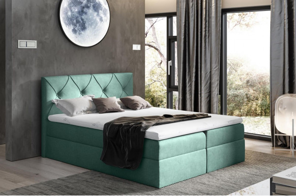 Lit moderne Chambre à coucher Lits 200x200 Lit sommier tapissier Design textile Double