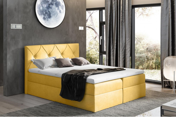 Lit moderne Chambre à coucher Lits 200x200 Lit sommier tapissier Design textile Double