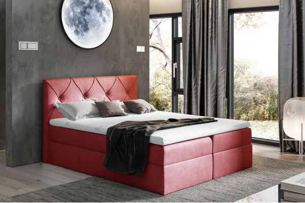 Lit moderne Chambre à coucher Lits 200x200 Lit sommier tapissier Design textile Double