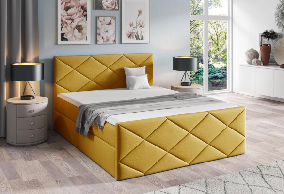 Lit sommier double design moderne de chambre à coucher 180x200