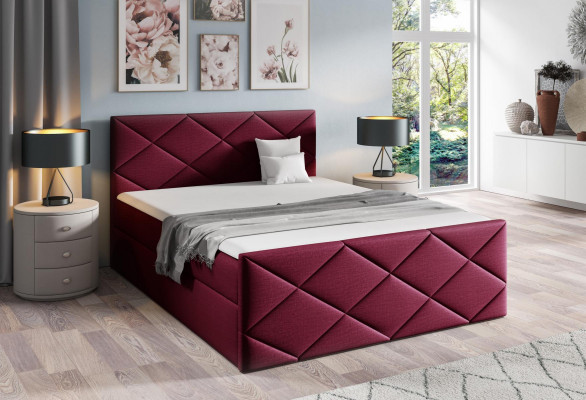 Lit sommier double design moderne de chambre à coucher 180x200