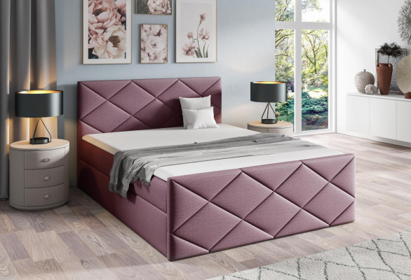 Lit sommier double design moderne de chambre à coucher 180x200