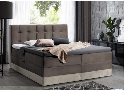 Lit boxspring Meuble Double Hôtel 180x200 Chambre Lit avec sommier neuf