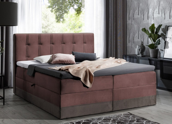 Lit boxspring Meuble Double Hôtel 180x200 Chambre Lit avec sommier neuf