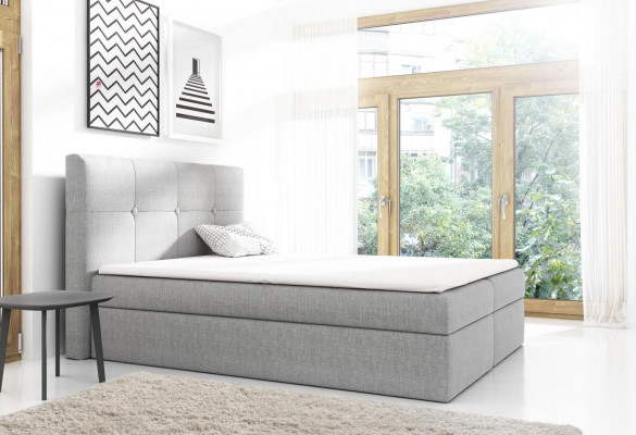 Boîte de lit à ressorts design double lit d'hôtel moderne lit lits de chambre à coucher 160cm
