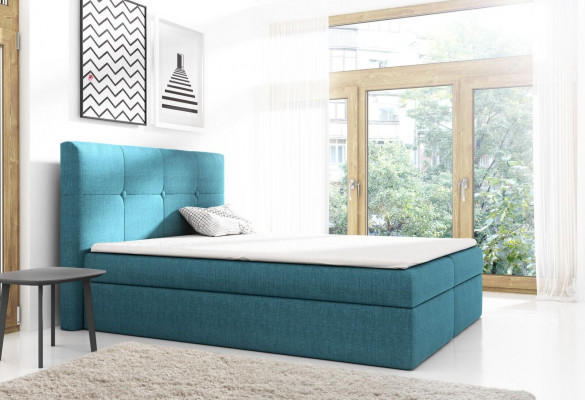 Boîte de lit à ressorts design double lit d'hôtel moderne lit lits de chambre à coucher 160cm