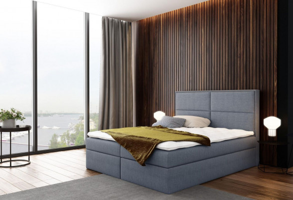 Lit avec sommier Lit rembourré Lit box spring Design double Hôtel Chambre