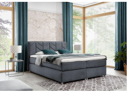 Lit base de lit sommier à ressorts lit chambre rembourrage design double hôtel moderne