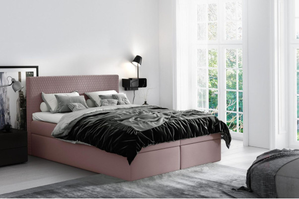 Lit Boxspring Design Textile Double Hôtel Moderne Lit Chambre Lits 160x200