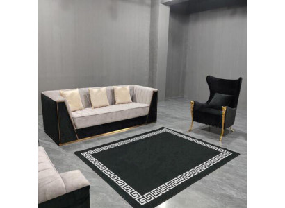 Ensemble de canapés Canapé Set 3+1 Siège Groupe de meubles Suite Sets Medusa 2 pièces