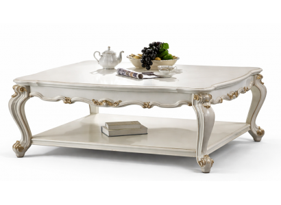 Table basse de luxe en bois décoratif réel Tables latérales de canapé Table de salon