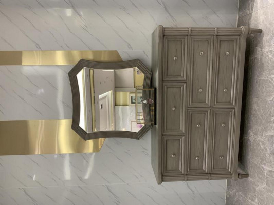 Luxueuse commode miroir Style Design Mobilier Moderne Nouvelle commode de chambre marron