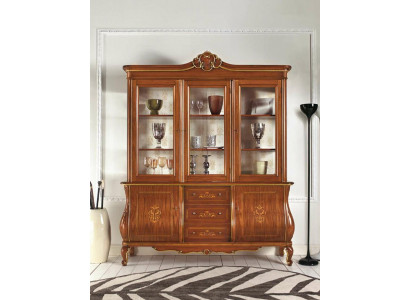 Vitrine d'exposition de meubles italiens Armoire Buffet de salon Buffets Vitrines xxl grand