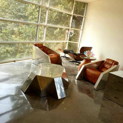 Table basse de luxe design table de canapé aviateur tables de canapé salon côté nouvel
