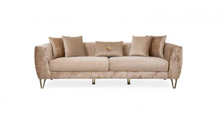Ensemble de canapé de luxe 3 pièces. Ensemble de meubles Canapé Sofa Suite Complet Tissu
