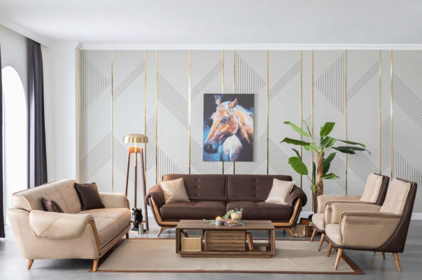 Trois places canapé confortable canapé luxueux meubles de luxe design italien