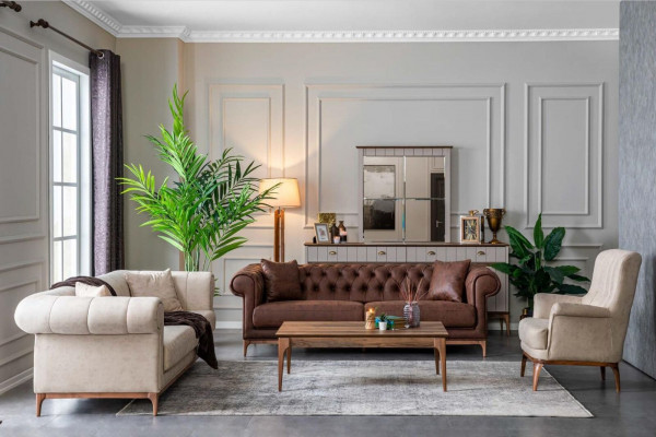 Trois places Canapé confortable Design italien Canapés Meubles Canapés Canapé