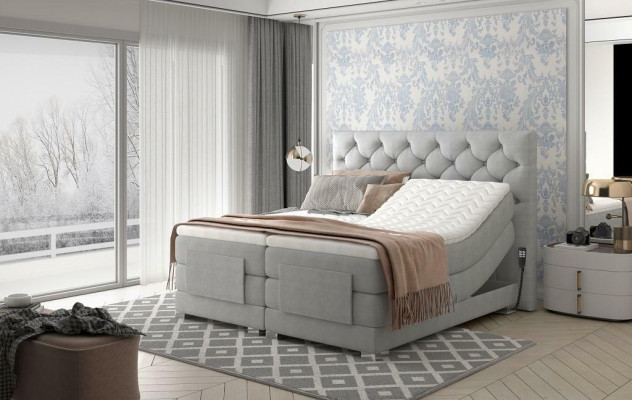 Meubles de luxe Lits modernes Lits à cadre rembourrés Design de chambre à coucher 180x200