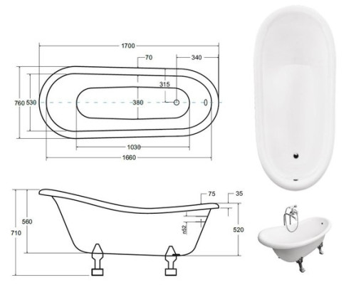 Baignoire exclusive Baignoires blanches baignoire acrylique autoportante design