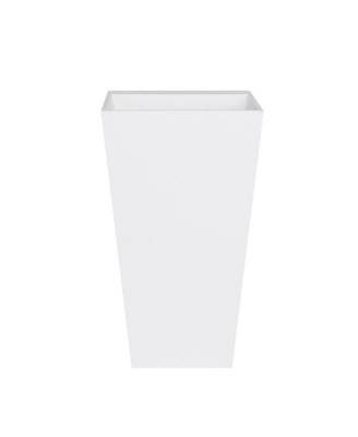 Lavabo moderne en acrylique sur pied pour salle de bain, lavabo sur pied autoportant