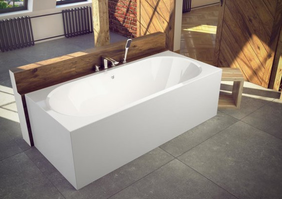 Salle de bain Baignoire non dimensionnée Baignoires d'angle Baignoires Design Blanc