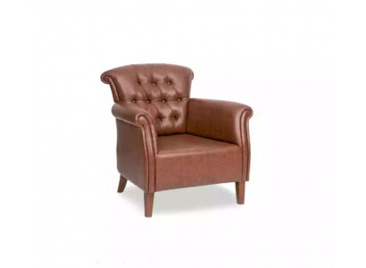 Fauteuil design marron Mobilier Luxe Chesterfield Chaise de bureau exécutive de luxe