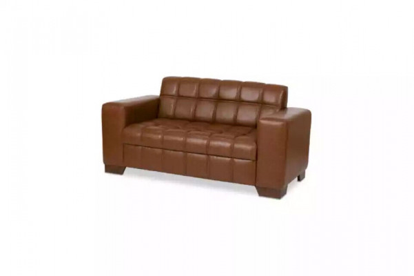 Cuir marron Deux places Meubles de bureau Collection de meubles de bureau Canapé en tissu