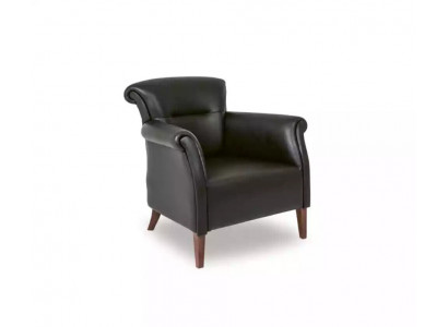 Fauteuil de bureau noir meubles de luxe design siège rembourré monoplace style