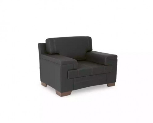 Fauteuil Tissu Mobilier de bureau Fauteuil noir rembourré étude