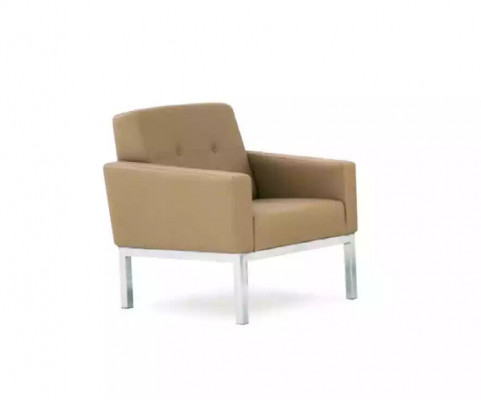 Fauteuil Mobilier de bureau Salle d'étude Beige Siège Bois Meubles Fauteuil rembourré