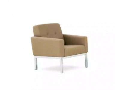 Fauteuil Mobilier de bureau Salle d'étude Beige Siège Bois Meubles Fauteuil rembourré