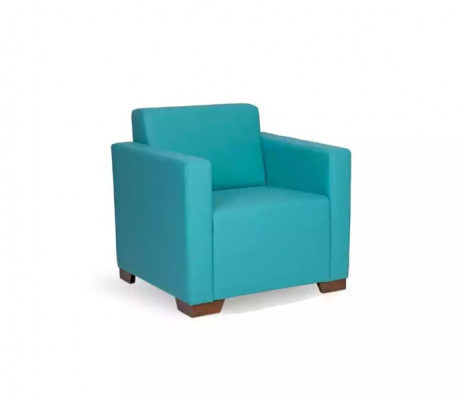 Fauteuil Salle d'étude Bleu Siège Mobilier de bureau Fauteuil rembourré neuf Textile