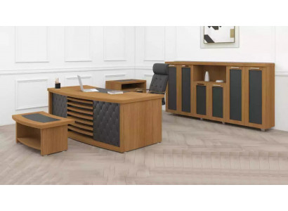 Ensemble de bureau de design en bois de luxe Ensemble de bureau Armoire Mobilier 4 pièces