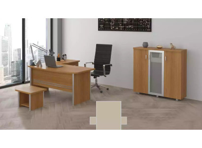 Ensemble de mobilier de bureau Complet, ensemble de classeurs, mobilier de bureau en coin, 3 pièces