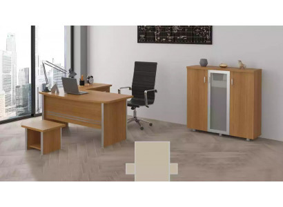 Ensemble de mobilier de bureau Complet, ensemble de classeurs, mobilier de bureau en coin, 3 pièces