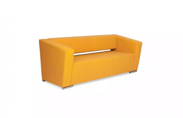 Trois places Orange bureau étude canapé luxueux en tissu de salle de séjour