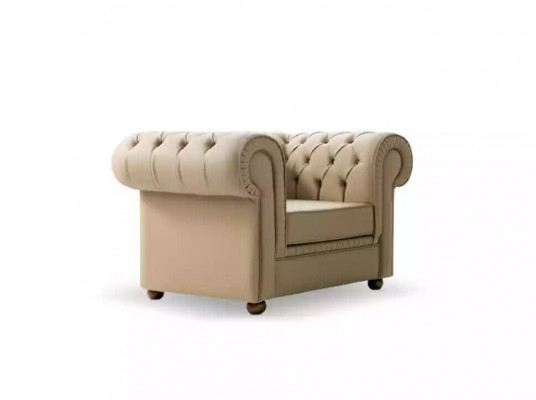 Fauteuil Chesterfield Mobilier de bureau de luxe Fauteuil crapaud rembourré individuel Moderne