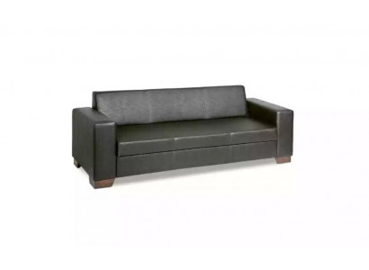 Bureau noir Trois places Canapé Salle d'étude Canapé de luxe Meuble rembourré