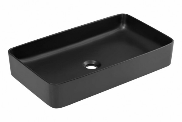 Vasque noire en c\u00e9ramique, dessus de table sup\u00e9rieur de lavabo de lavabo