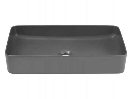 Vasque noire en c\u00e9ramique, dessus de table sup\u00e9rieur de lavabo de lavabo