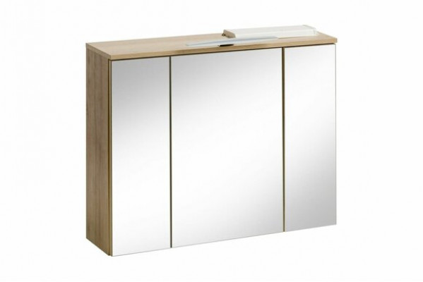 Armoire à miroir Armoire murale Armoire de salle de bain Décoration avec miroir 80 cm LED