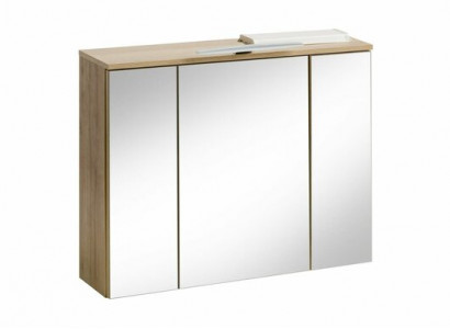Armoire à miroir Armoire murale Armoire de salle de bain Décoration avec miroir 80 cm LED