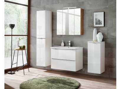 Meubles de salle de bain design Salle de bain Ensemble de 4 pièces Déco Armoire Lavabo