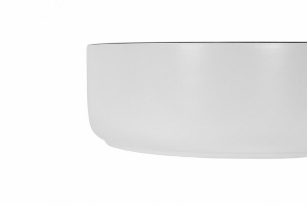Attachement de vasque ronde Lavabo Noir Vasque Blanche Lavabo