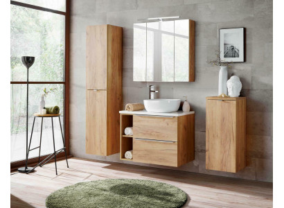 Meuble de salle de bain Design Ensemble de 5 pièces Suite Armoire Déco Lavabo