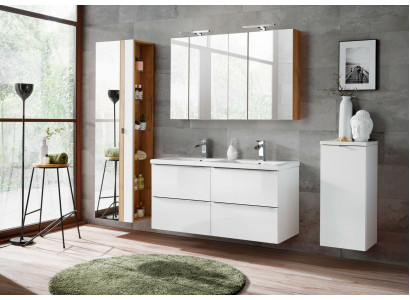 Meuble de salle de bains design 6 pièces. Ensemble de suite Armoire Déco Lavabo