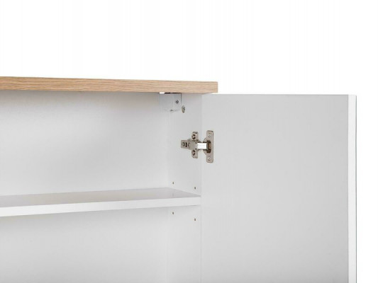 Armoire murale de salle de bain avec miroir 80 cm