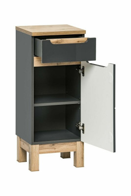 Armoire de toilette haute Étagère Armoire de toilette Meuble de salle de bain Étagères décoratives Salle de bains