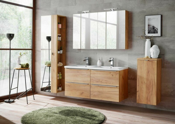 Armoire à miroir pour salle de bains avec étagère de 60 cm